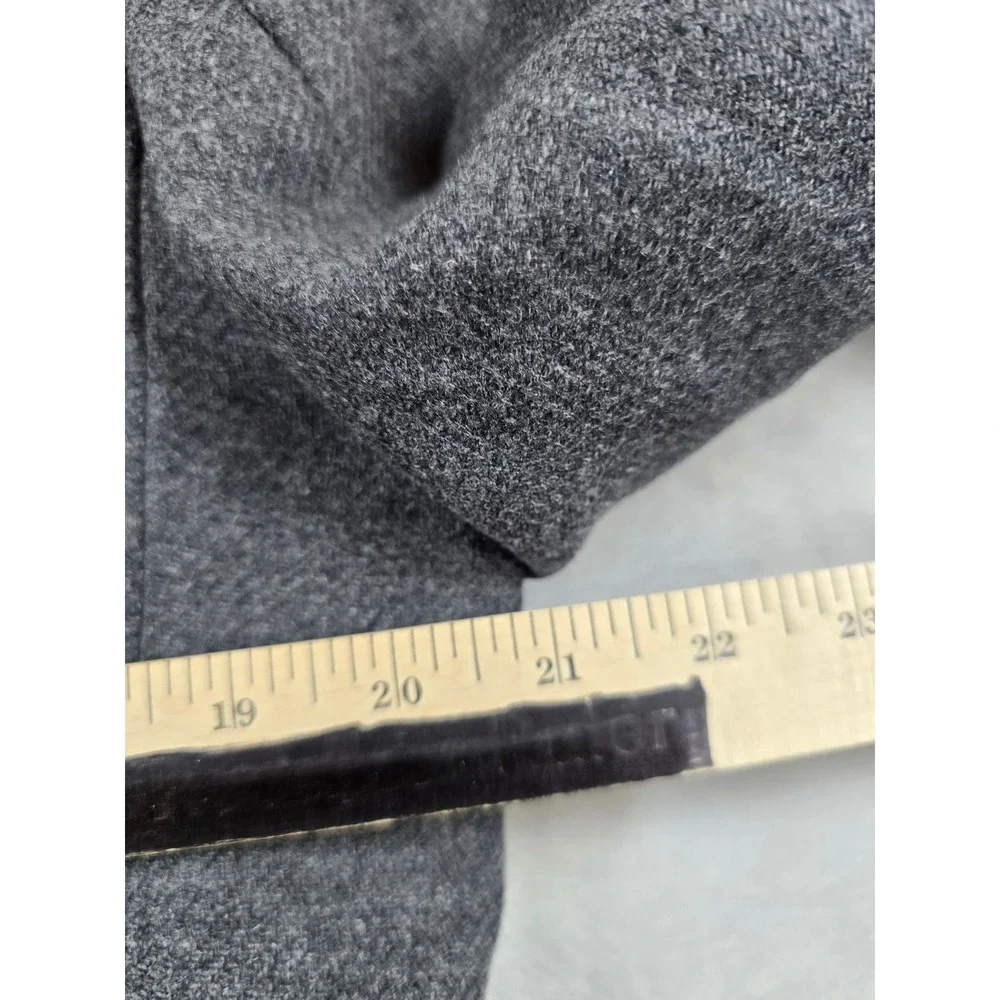 Banana Republic Overcoat Mens Small Gray Wool Italian Fabric Mario Bellucci